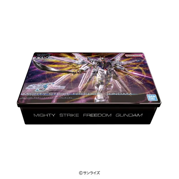 Nu Gundam and Sazabi Gunpla Cookie Tins Hit Premium Bandai