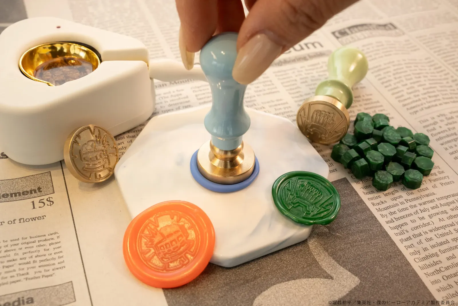 My Hero Academia Emblem Sealing Stamp के लिए आए बदलने योग्य हेड्स