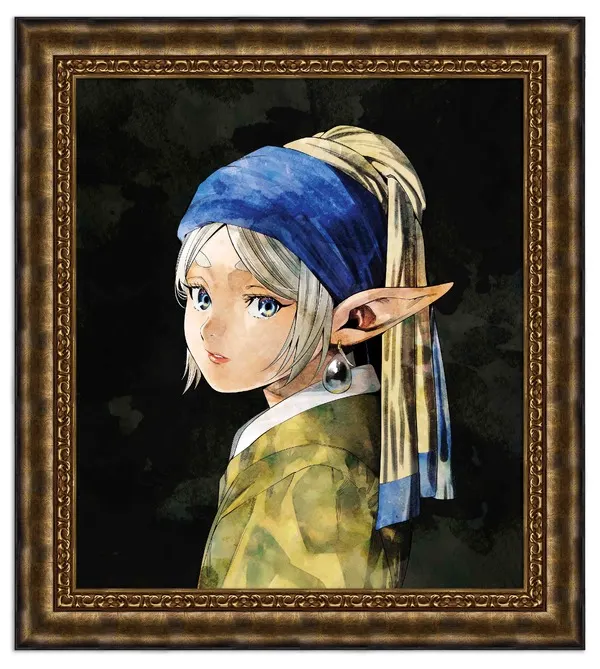 Frieren-as-Vermeer Print Headlines Shogakukan Ginza Pop-Up